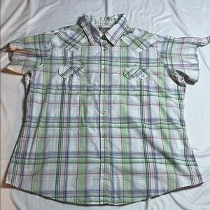 Wrangler Plaid Pearl Snap Shirt